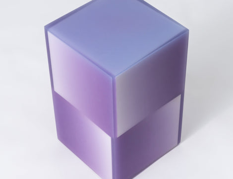 2-Way Shift Box in Purple sitting facturestudio