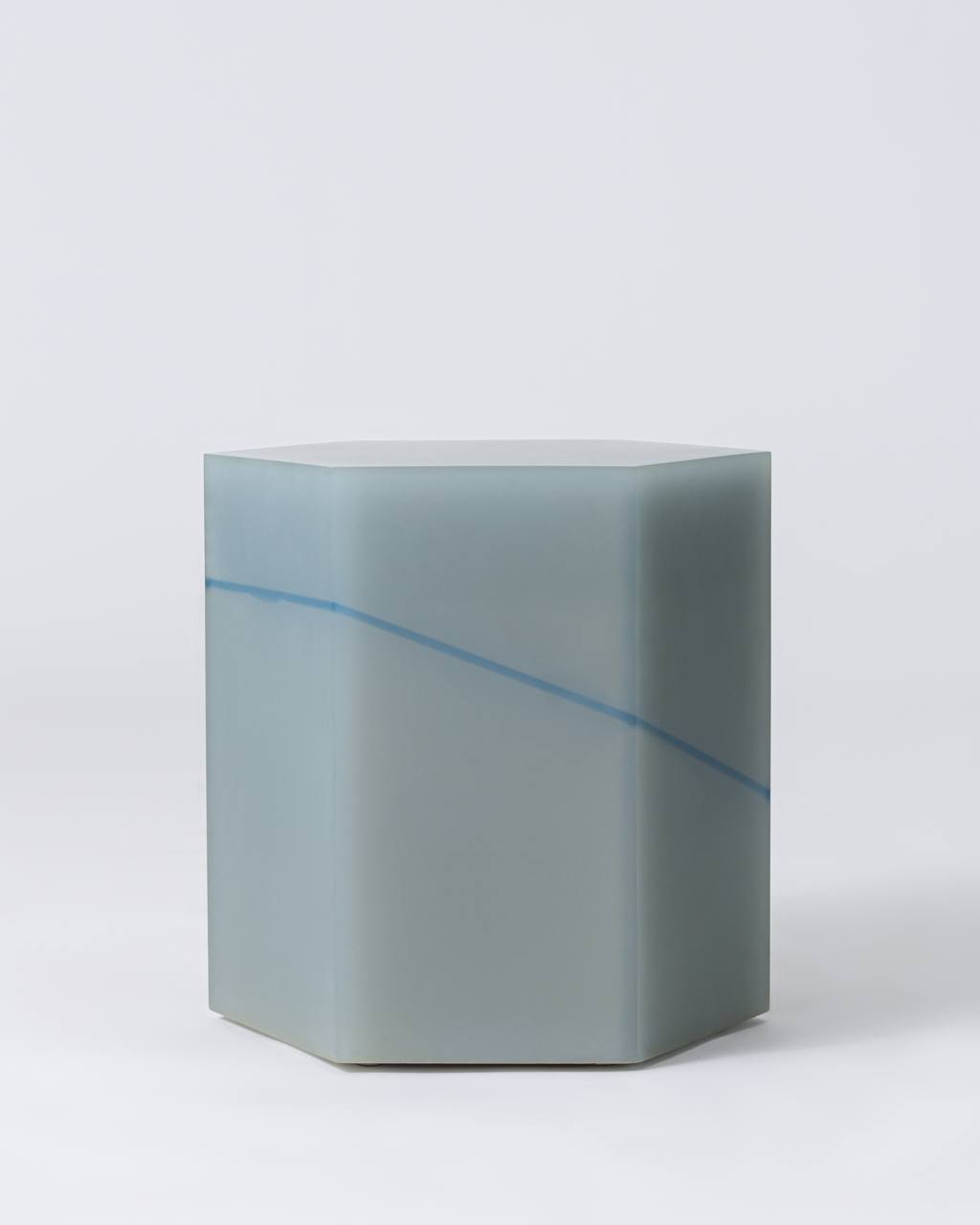 Striped Hex Side Table facturestudio